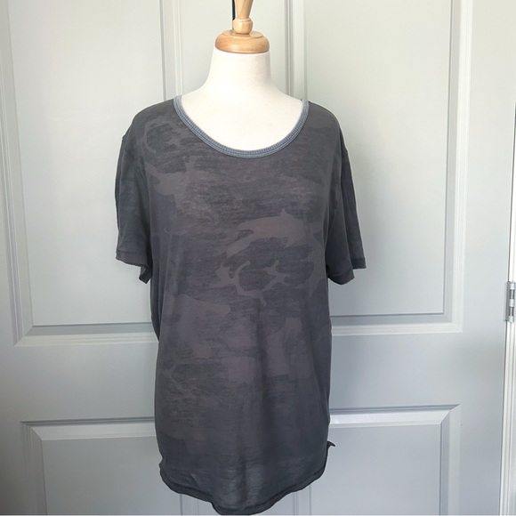 Free People Bundle: Bae Bae Layering Top (Green) + Camo Tee (Dark Gray) – Size M - Picture 6 of 15